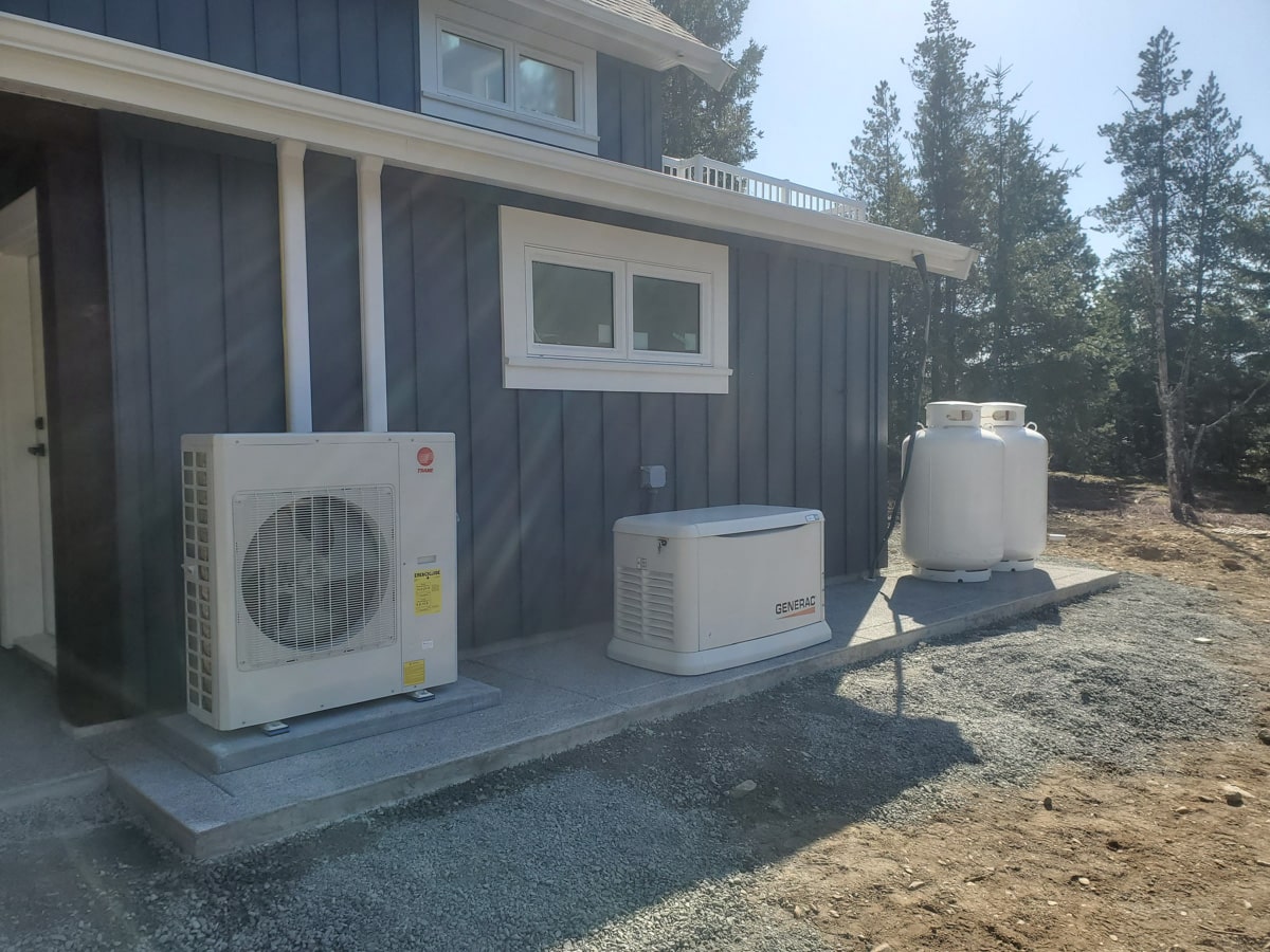 House exterior with propane tanks and unit rent or buy propane tank question